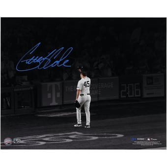 Gerrit Cole New York Yankees Autographed 16" x 20" Tip Cap Spotlight Photograph - Signed in Blue - Limited Edition of 50