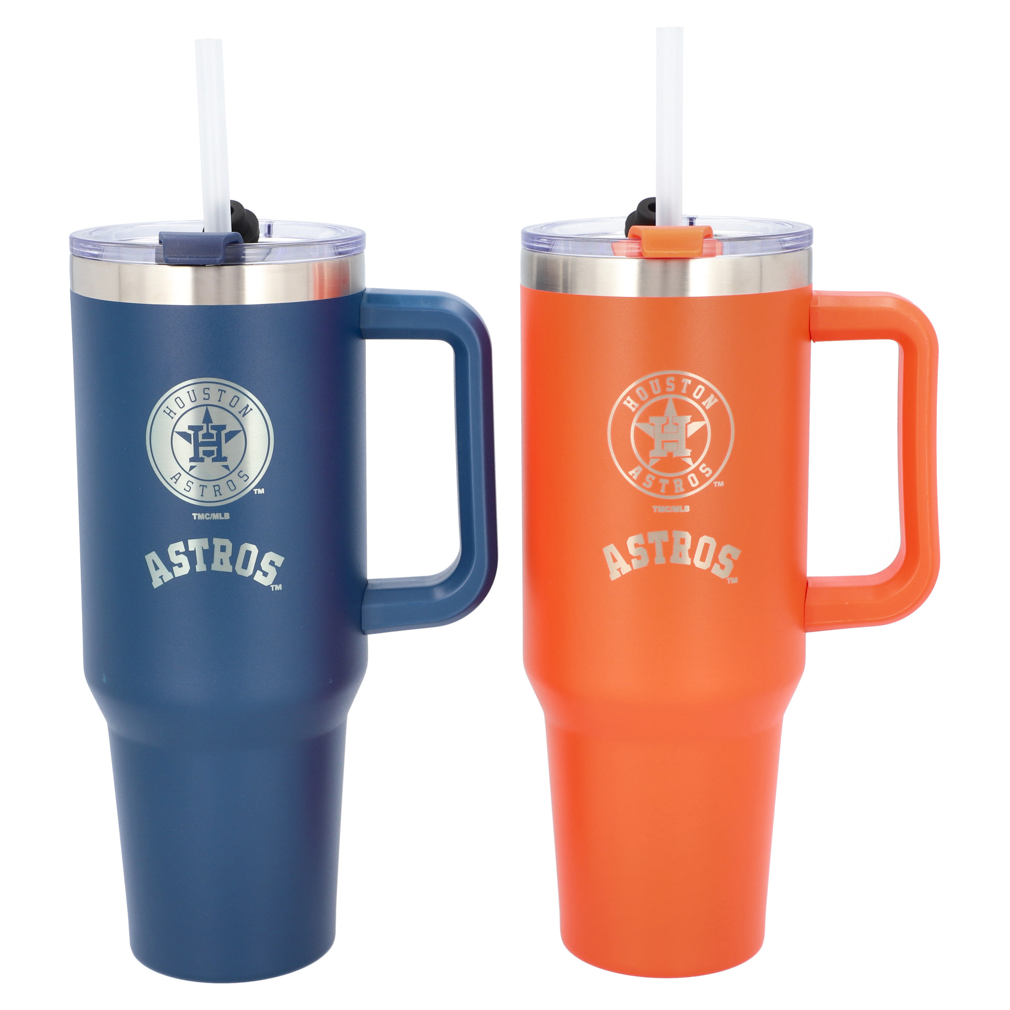 The Memory Company Houston Astros 46oz. Home/Away Stainless Steel Colossal Tumbler Two-Pack The Memory Company Houston Astros 46oz. Home/Away Stainless Steel Colossal Tumbler Two-Pack