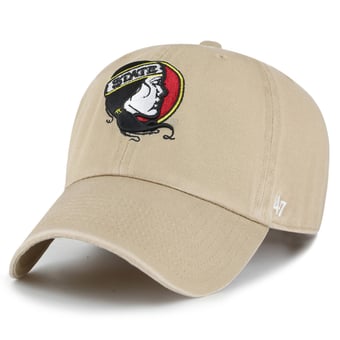 Unisex '47  Florida State Seminoles Khaki Vault Clean Up Adjustable Hat