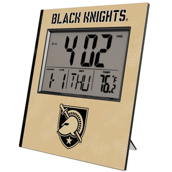 Keyscaper Army Black Knights Cross Hatch Digital Desk Clock