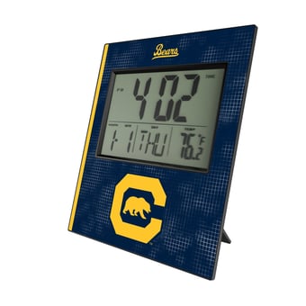 Keyscaper Cal Bears Cross Hatch Digital Desk Clock
