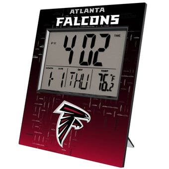 Keyscaper Atlanta Falcons Quadtile Digital Desk Clock