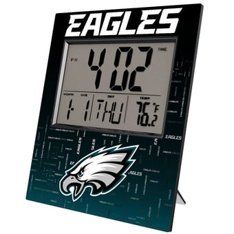 Keyscaper Philadelphia Eagles Quadtile Digital Desk Clock
