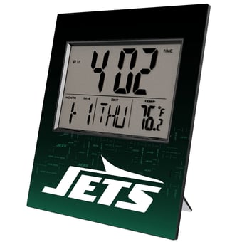 Keyscaper New York Jets Quadtile Digital Desk Clock