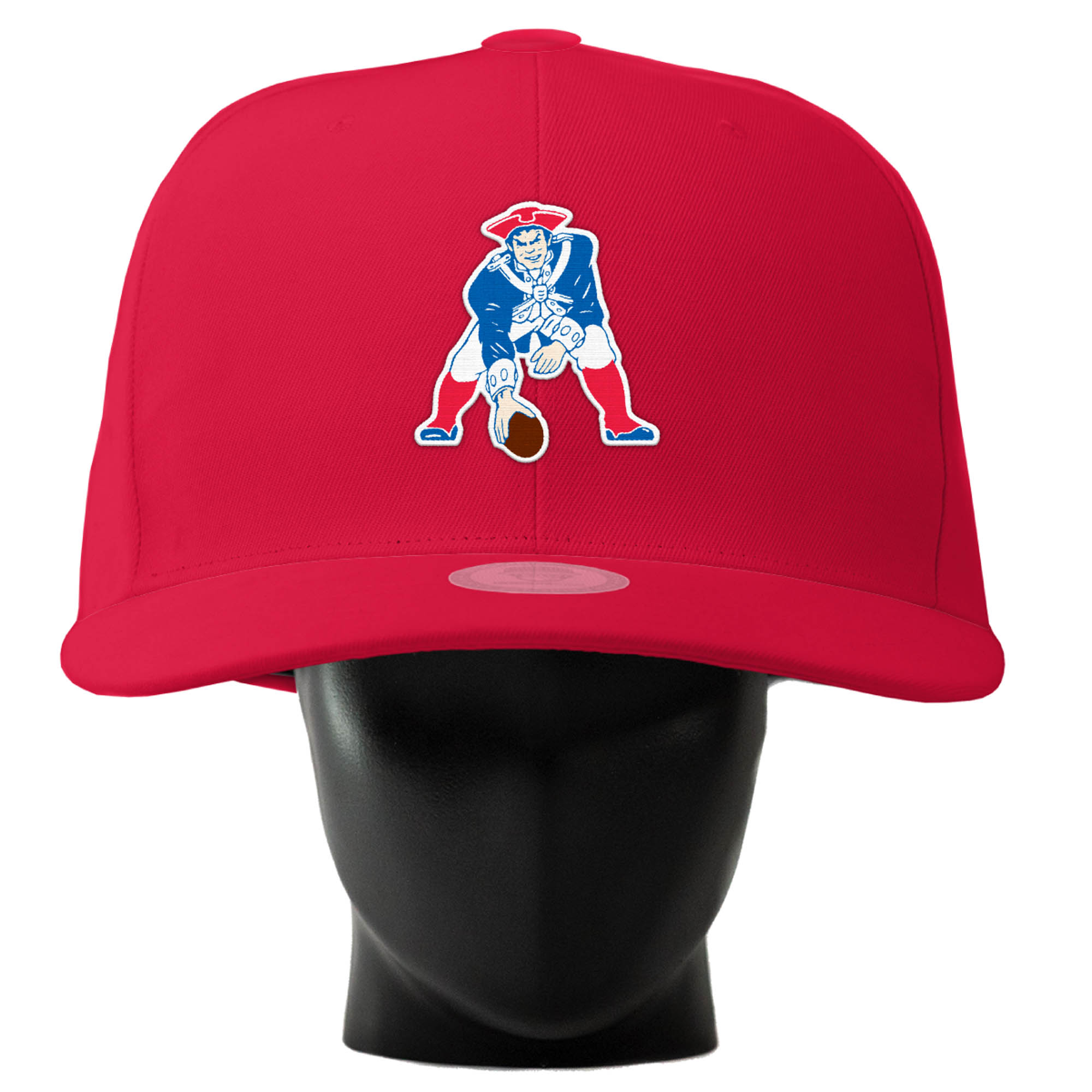 Unisex Noggin Boss  Red New England Patriots Oversized Hat