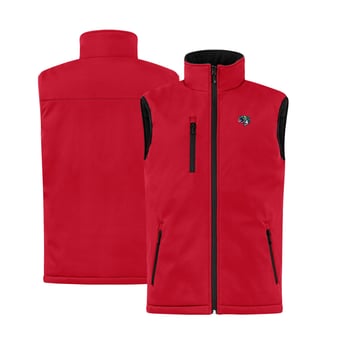 Men's Cutter & Buck  Red Gwinnett Stripers  Clique Equinox Insulated Softshell Vest