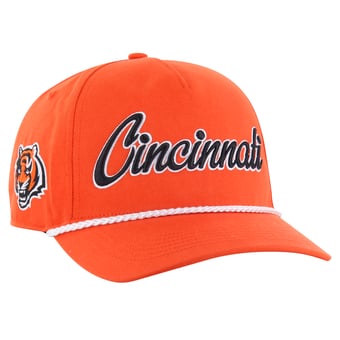 Men's '47 Orange Cincinnati Bengals Overhand Hitch Adjustable Hat