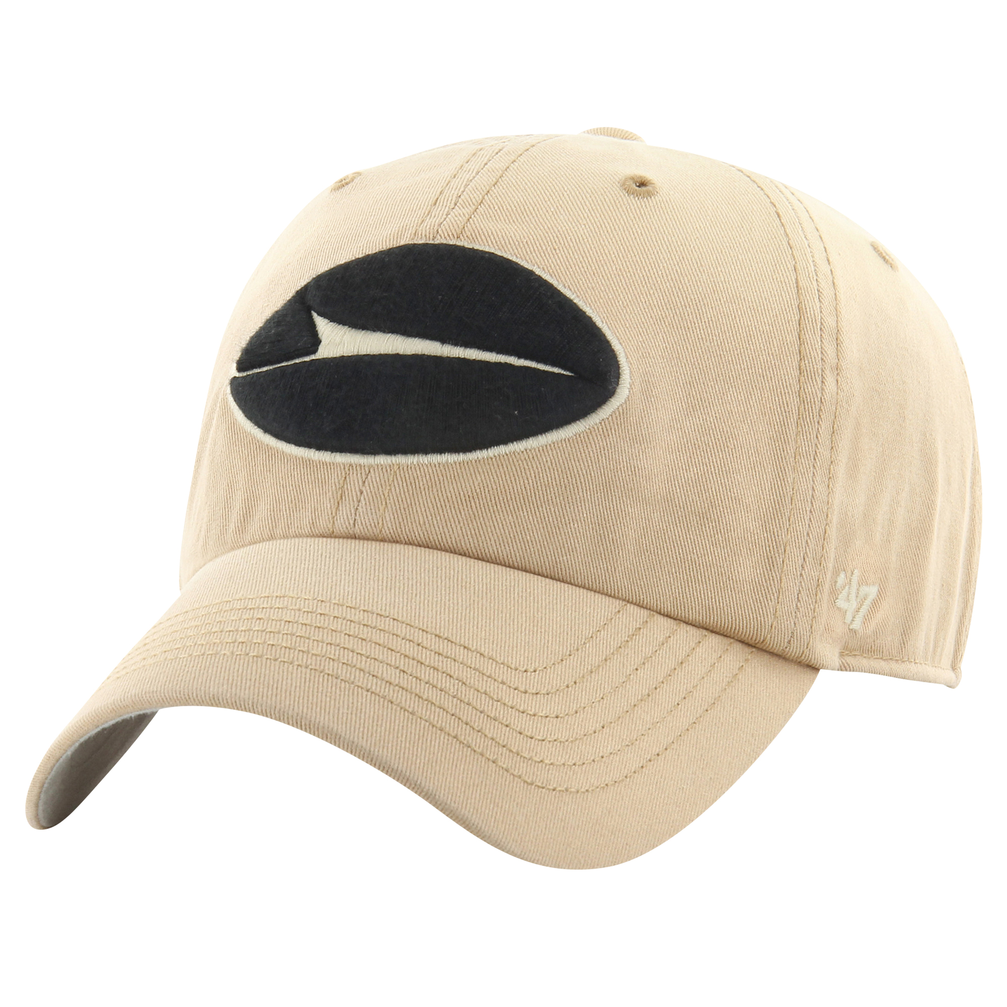 Men's '47 Khaki New York Jets Dusted Relaxed Franchise Fitted Hat