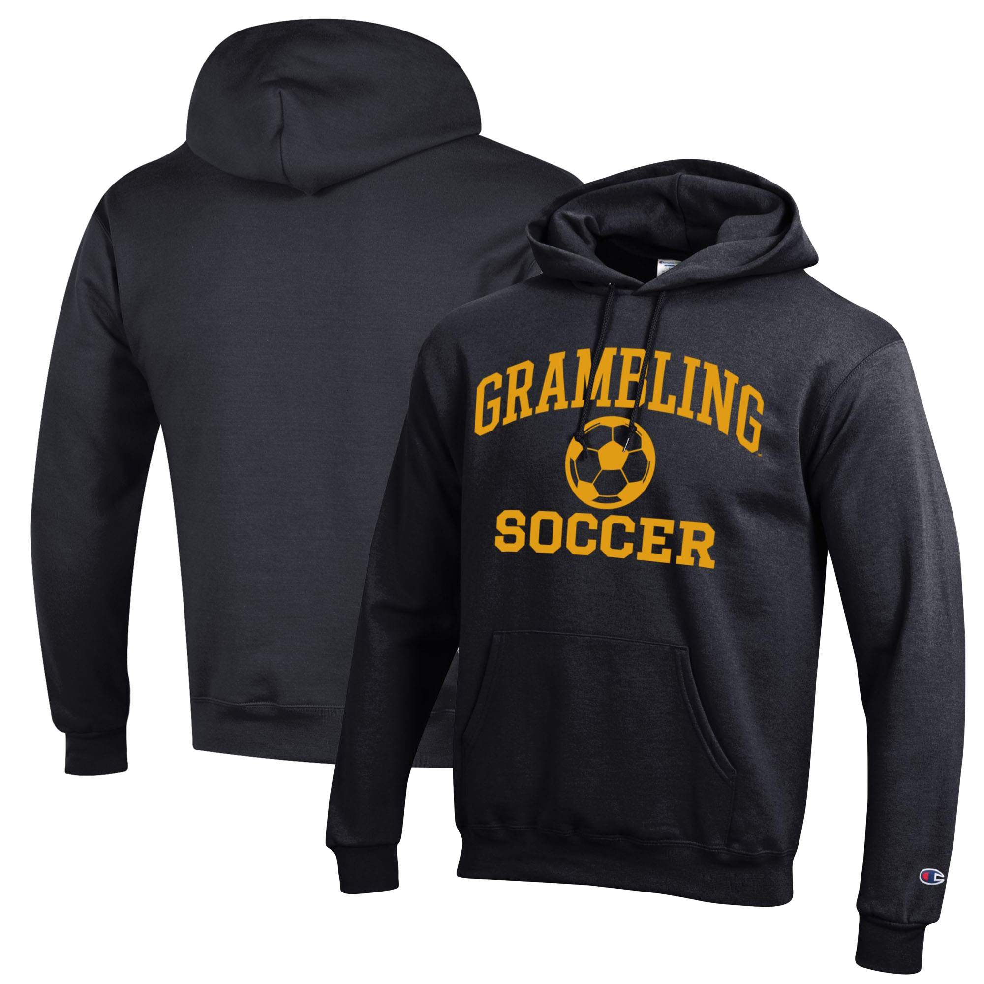 Men’s Champion Black Grambling Tigers Soccer Icon Powerblend Pullover Hoodie Men’s Champion Black Grambling Tigers Soccer Icon Powerblend Pullover Hoodie