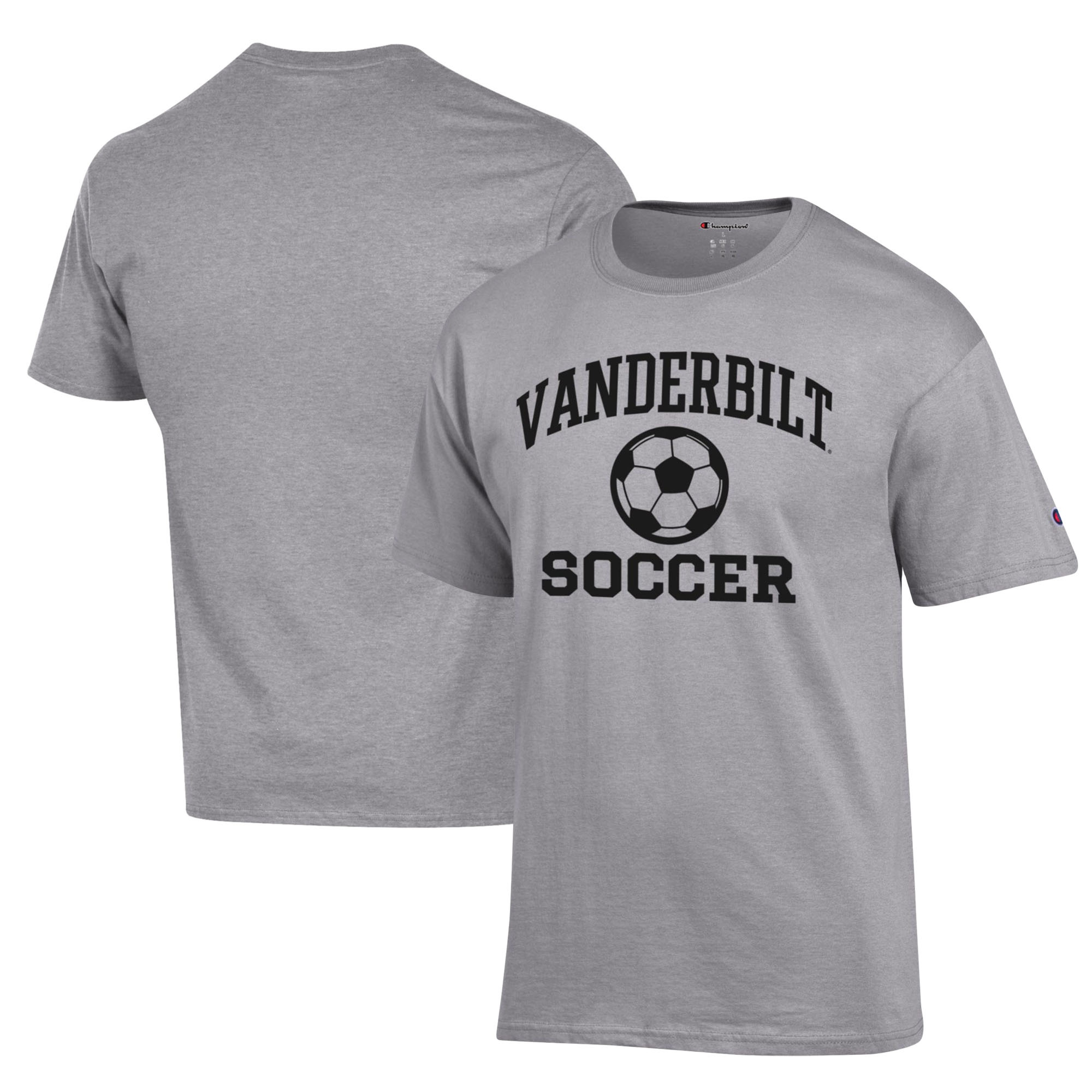 Men's Champion Gray Vanderbilt Commodores Soccer Icon T-Shirt