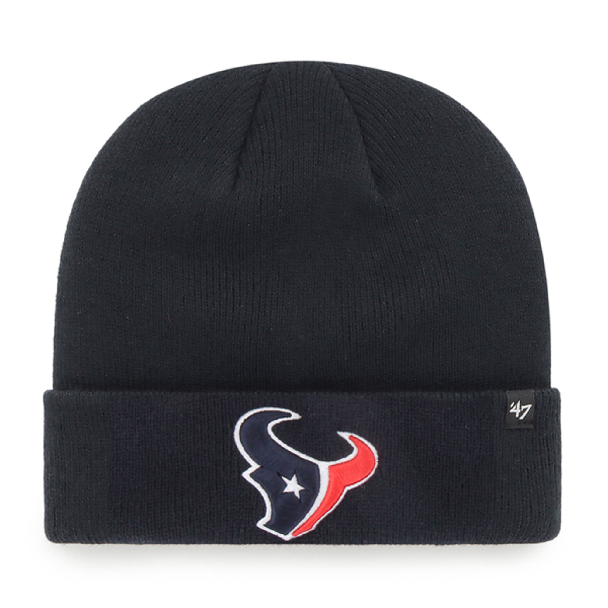 Men's Navy Houston Texans Primary Cuffed Knit Hat - Navy