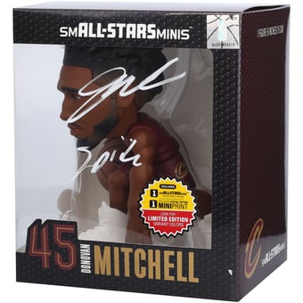 Donovan Mitchell Cleveland Cavaliers Autographed smALL-STARS Minis 6" Vinyl Figurine with "Spida" Inscription