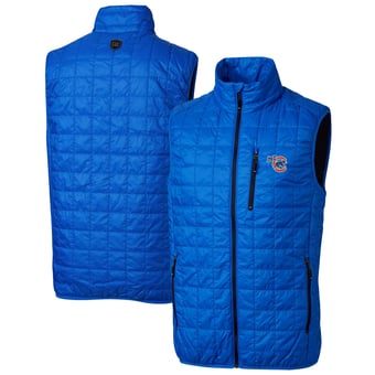 Men's Cutter & Buck  Royal Iowa Cubs Rainier PrimaLoft Big & Tall Eco Insulated Full-Zip Puffer Vest