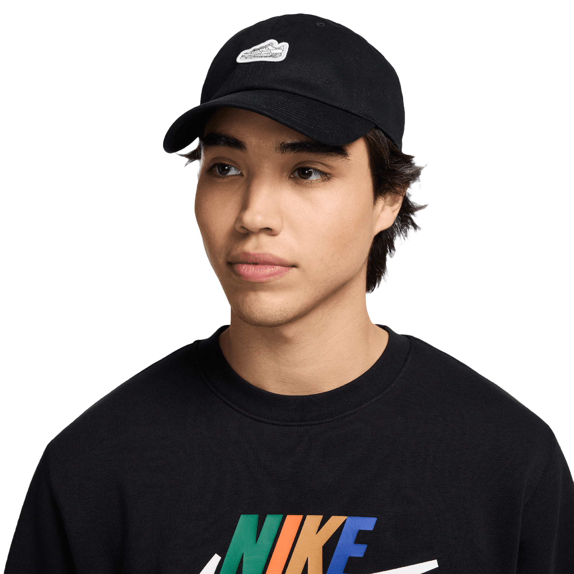 Men's Nike Black Air Force 1 Club Patch Adjustable Hat