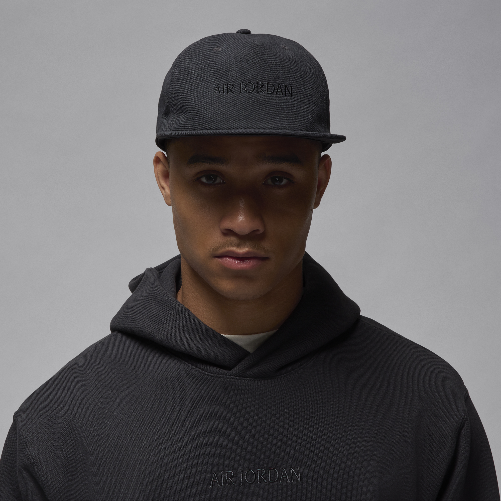 Men's Jordan Brand Black Air Jordan Five-Panel Snapback Hat