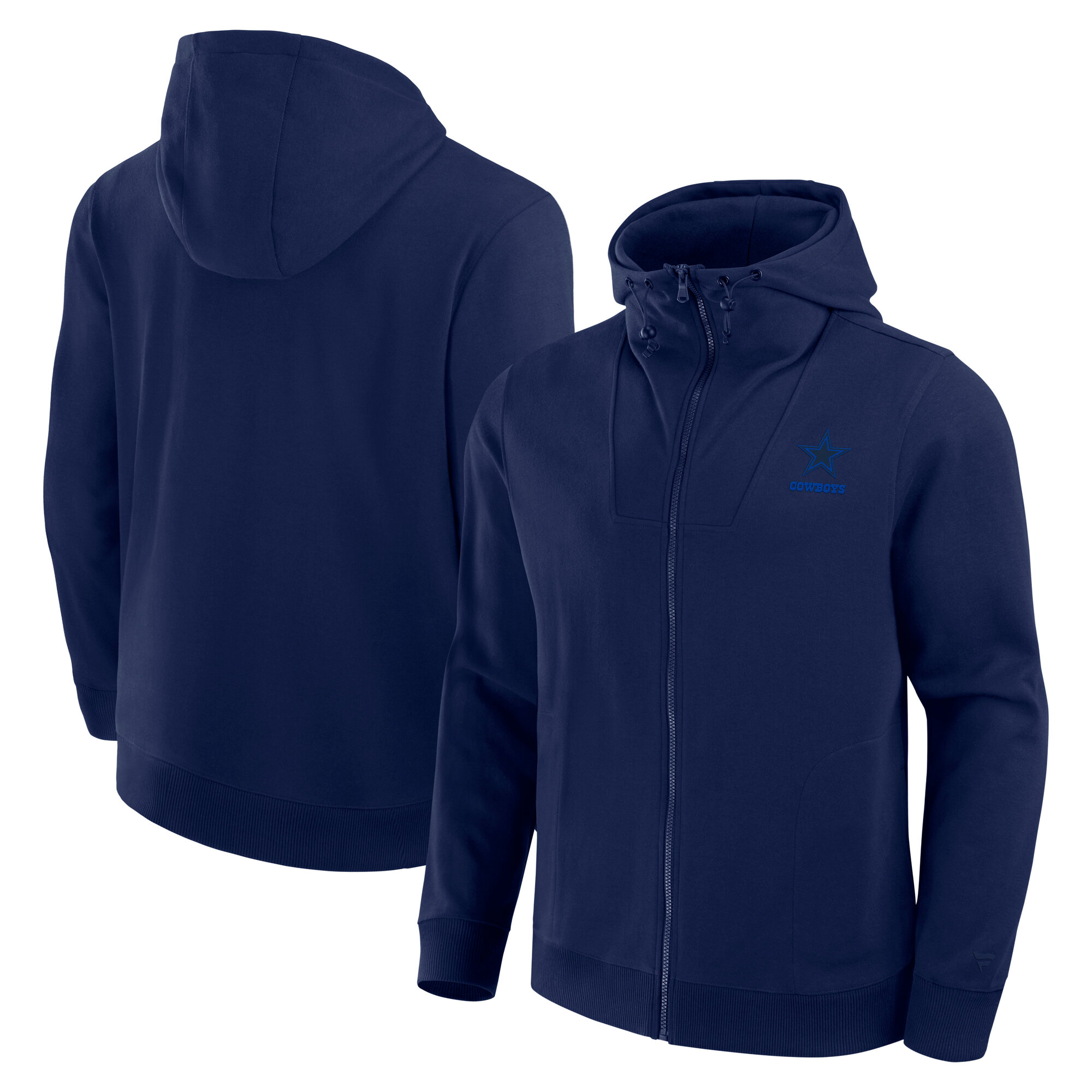Fanatics Men's and Women's Navy Dallas Cowboys Front Office Full-Zip Hoodie - Navy