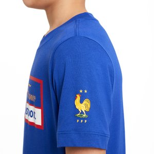 T-Shirt France Nike FFF Just Do It - Bleu - Enfant, vue 4