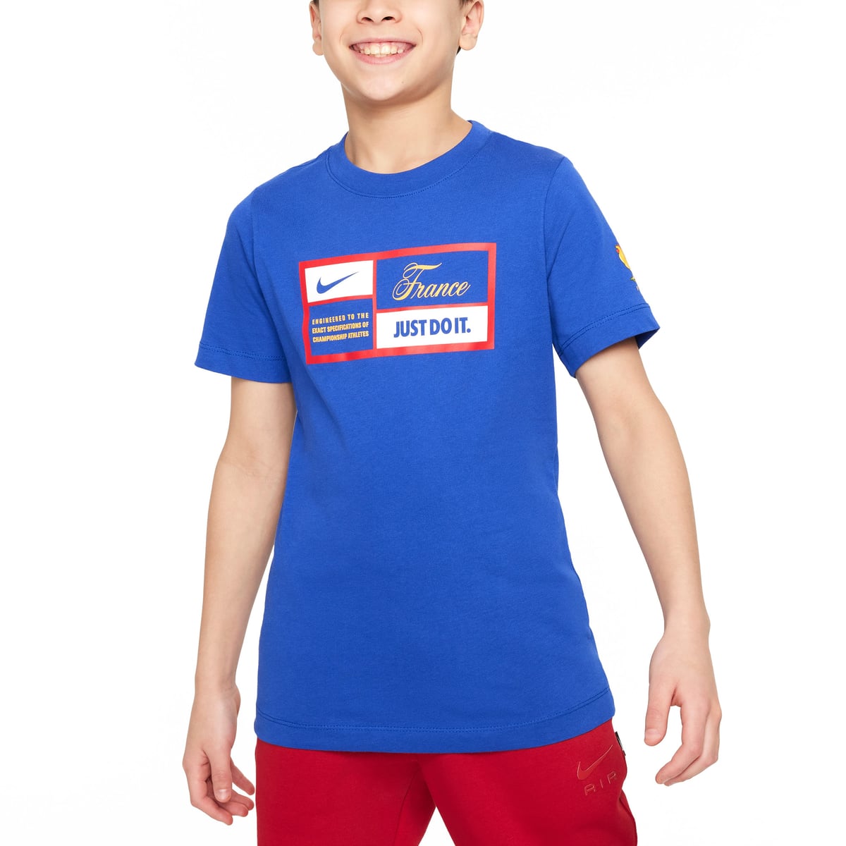 T-Shirt France Nike FFF Just Do It - Bleu - Enfant