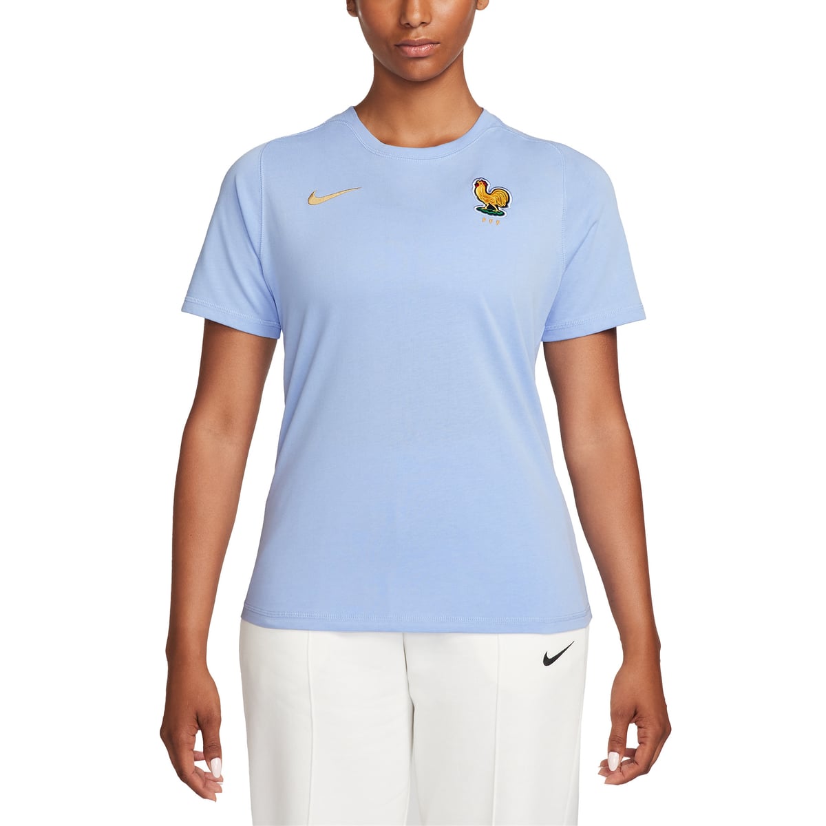 T-Shirt France Nike FFF Travel - Bleu - Femme