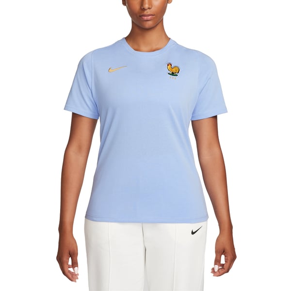 T-Shirt France Nike FFF Travel - Bleu - Femme