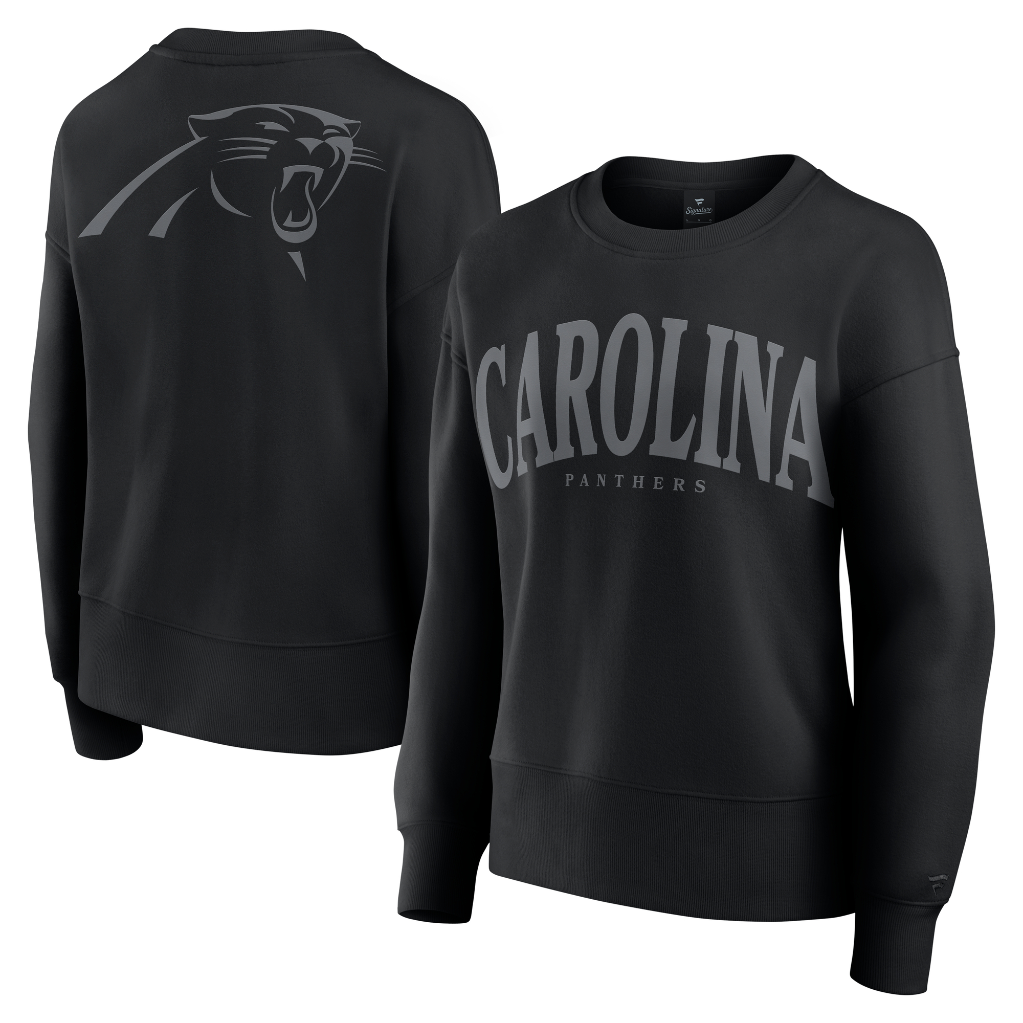 Women's Fanatics Black Carolina Panthers Elements Pullover Sweatshirt