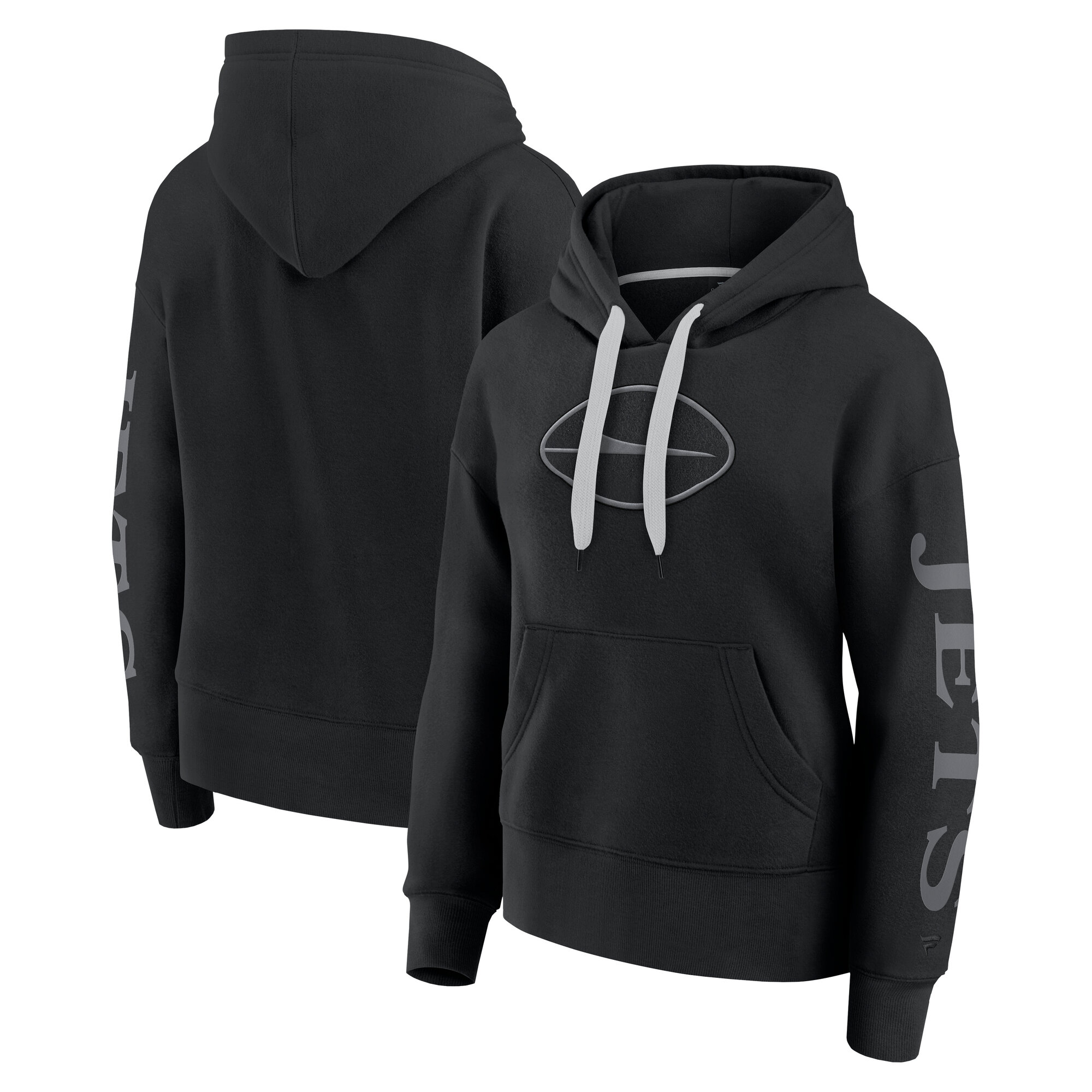 Women's Fanatics Black New York Jets Elements Next Pullover Hoodie