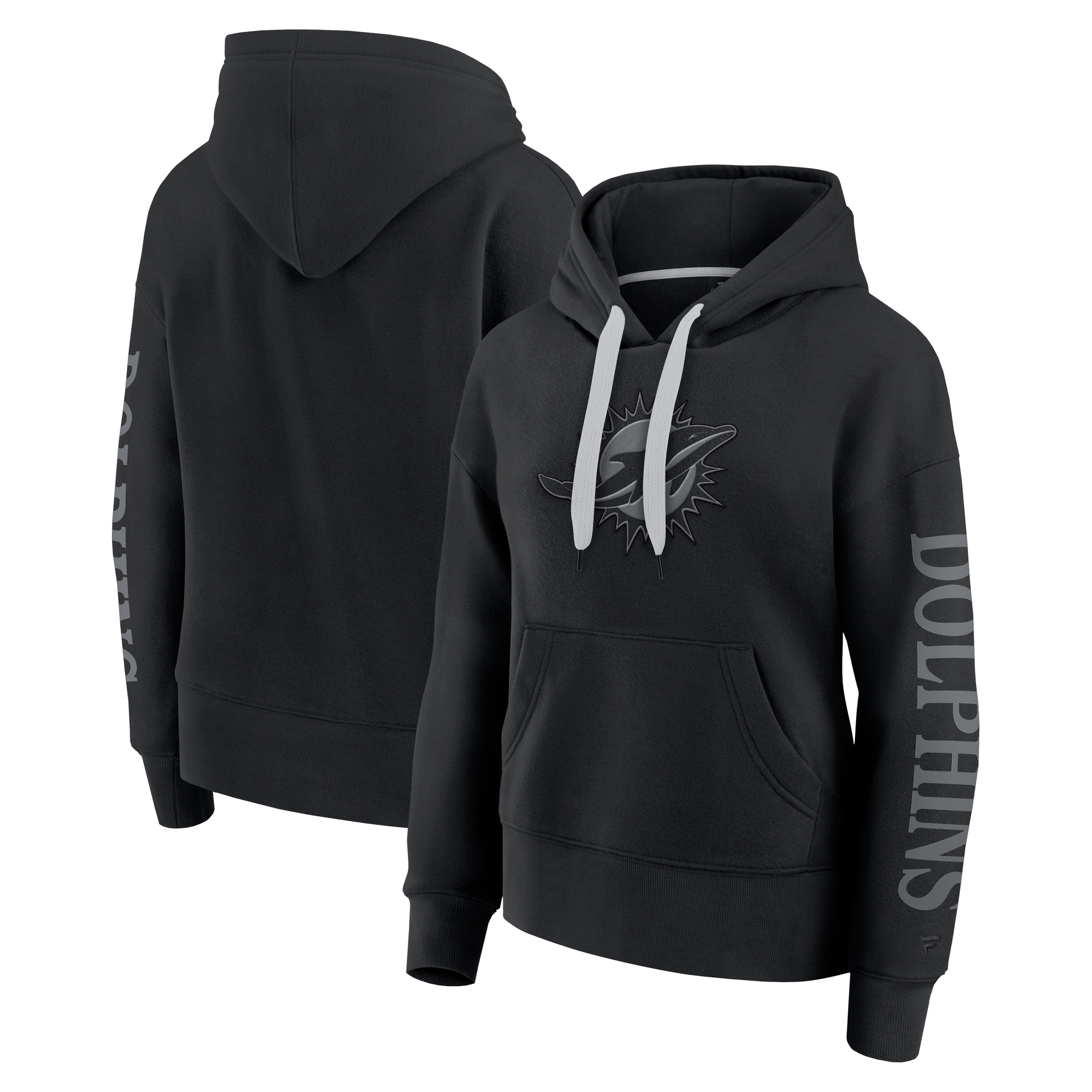 Women's Fanatics Black Miami Dolphins Elements Next Pullover Hoodie