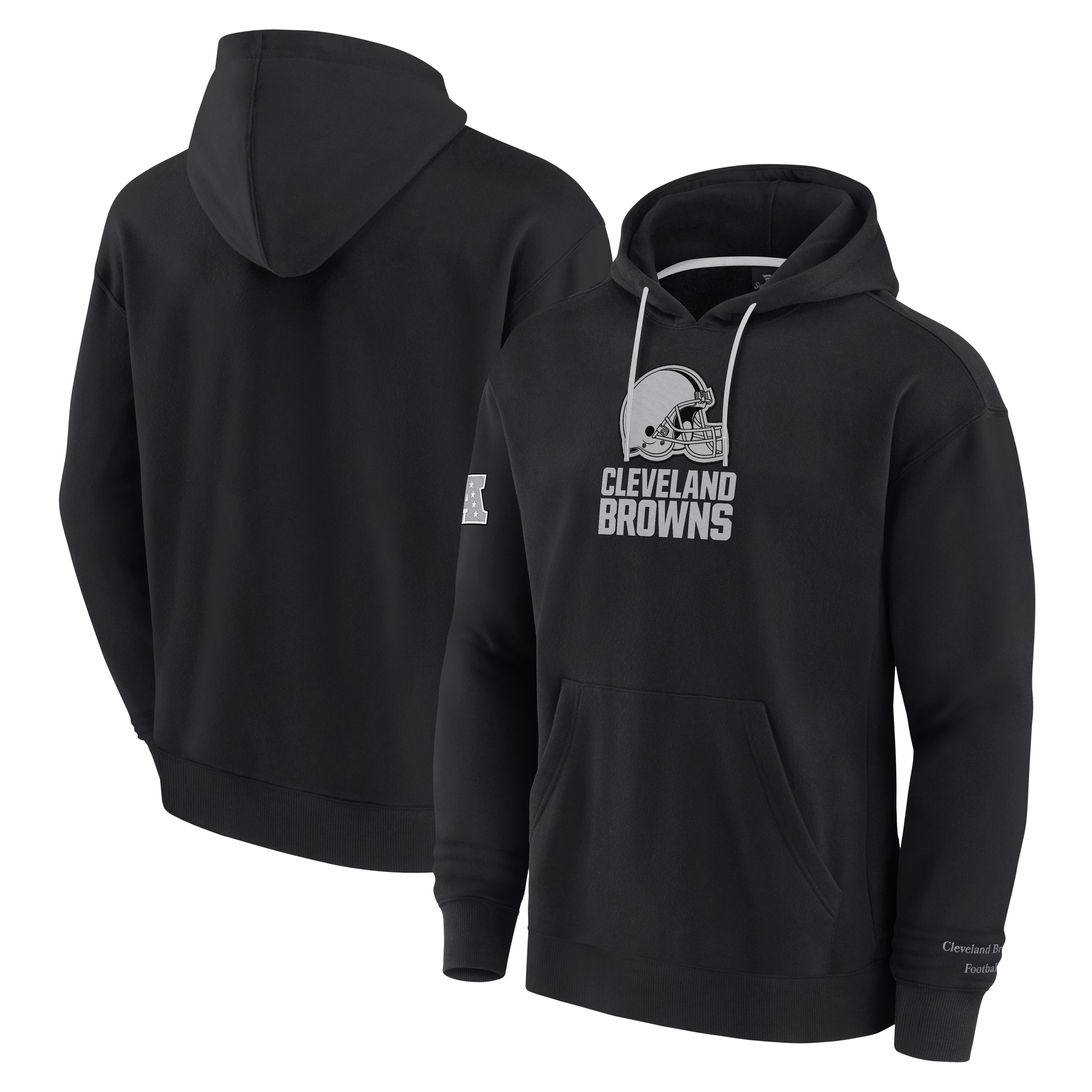 Men's Fanatics Black Cleveland Browns Elements Pace Pullover Hoodie