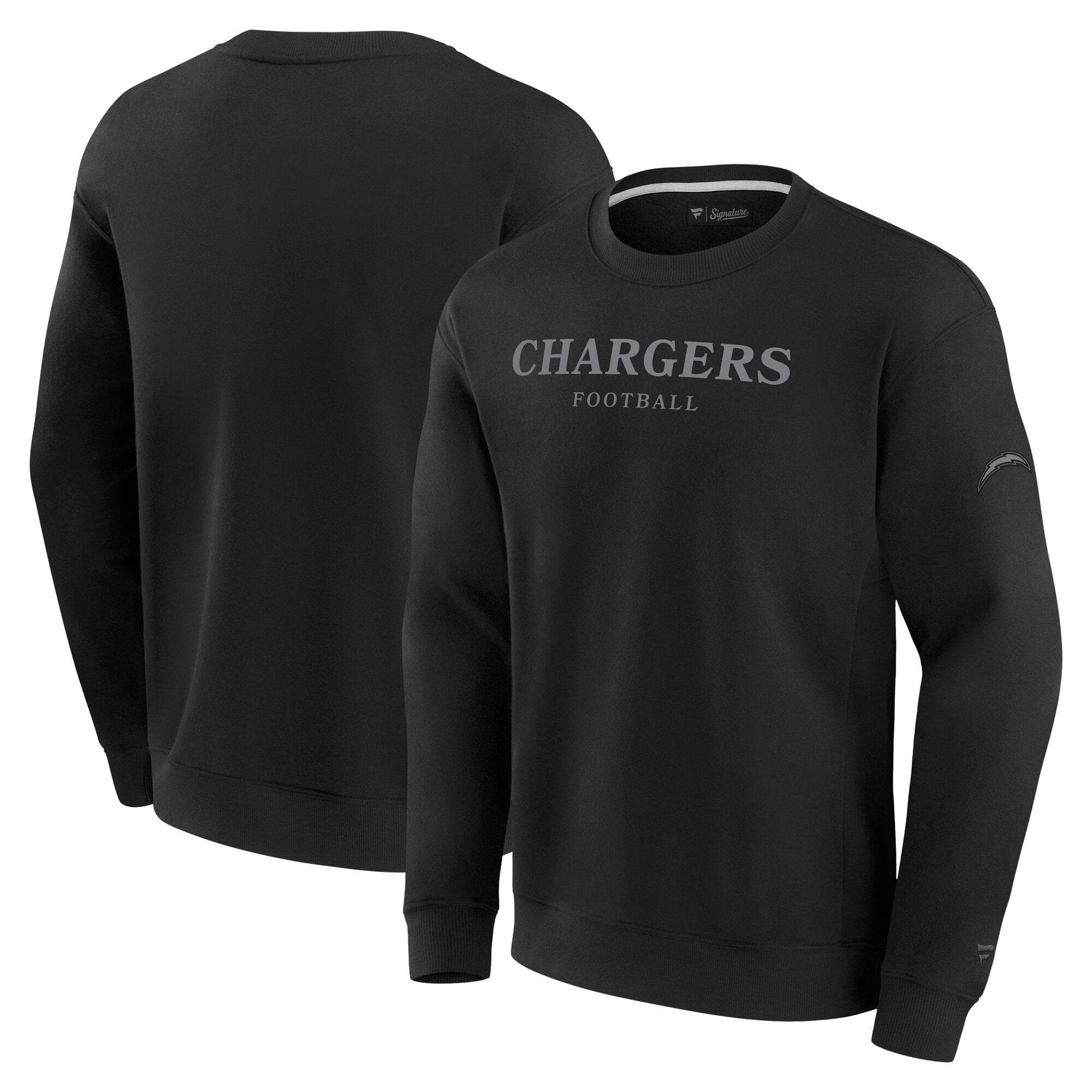 Unisex Fanatics Black Los Angeles Chargers Elements Unlimited Fleece Pullover Sweatshirt