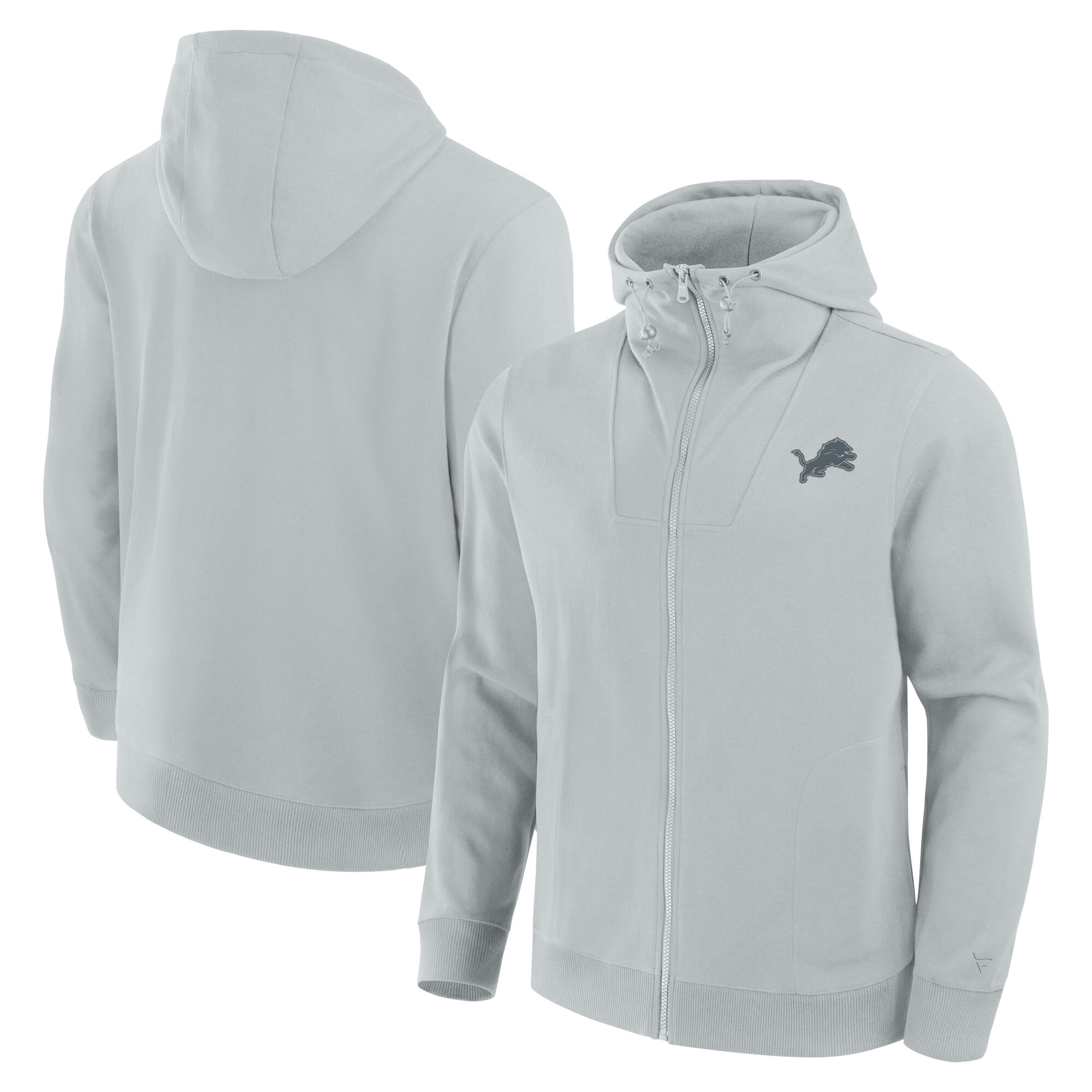 Unisex Fanatics Gray Detroit Lions Front Office Full-Zip Hoodie