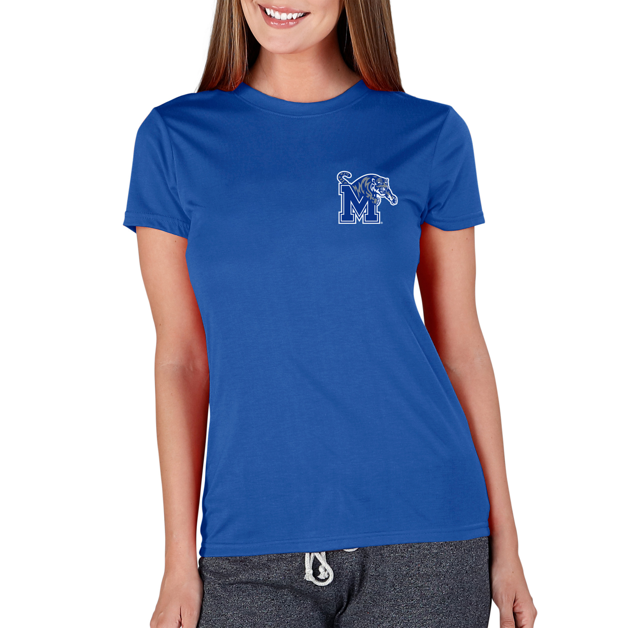 Women’s Concepts Sport Royal Memphis Tigers Marathon Knit Top Women’s Concepts Sport Royal Memphis Tigers Marathon Knit Top