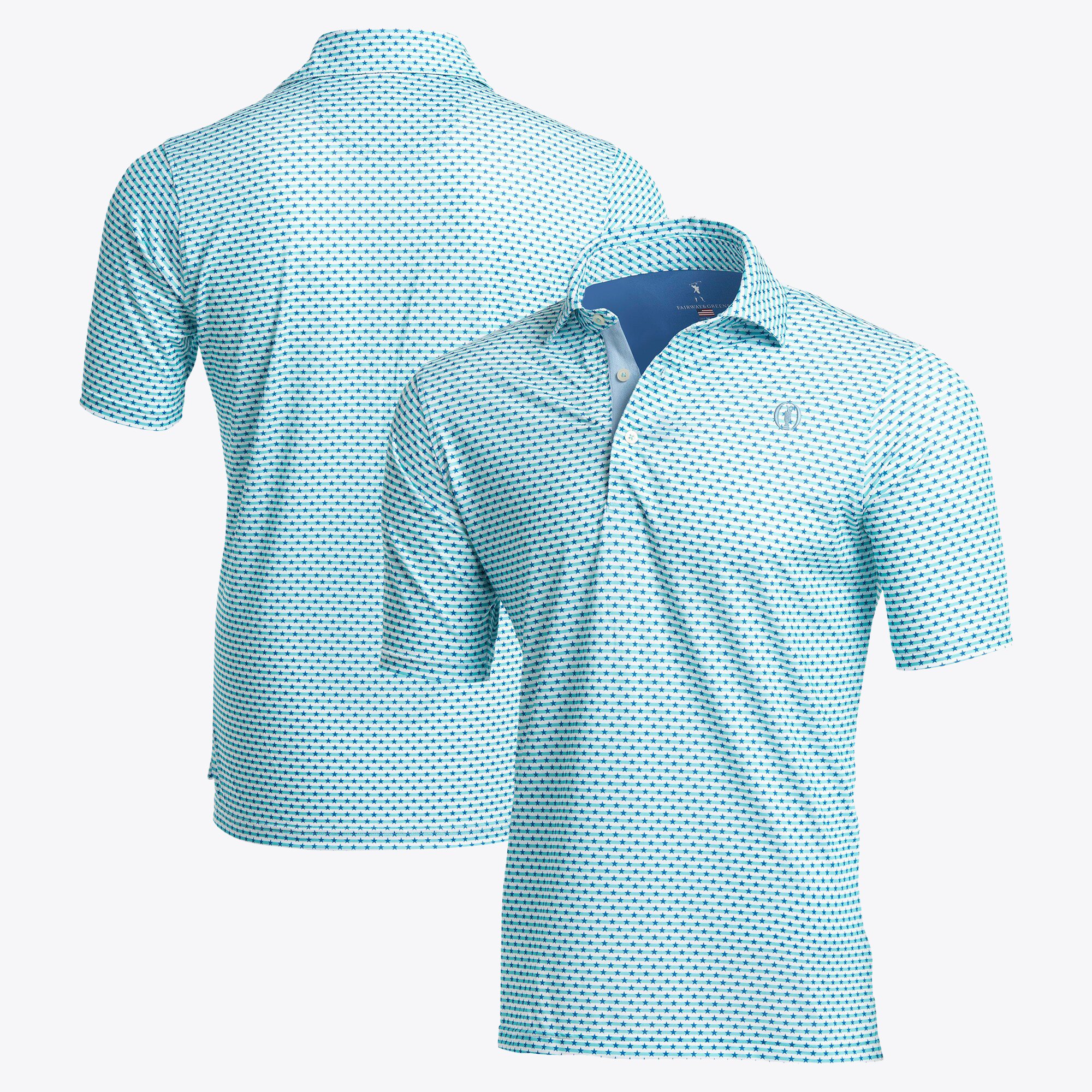 Polo stampata The Open Fairway e Greene Roy - Splash
