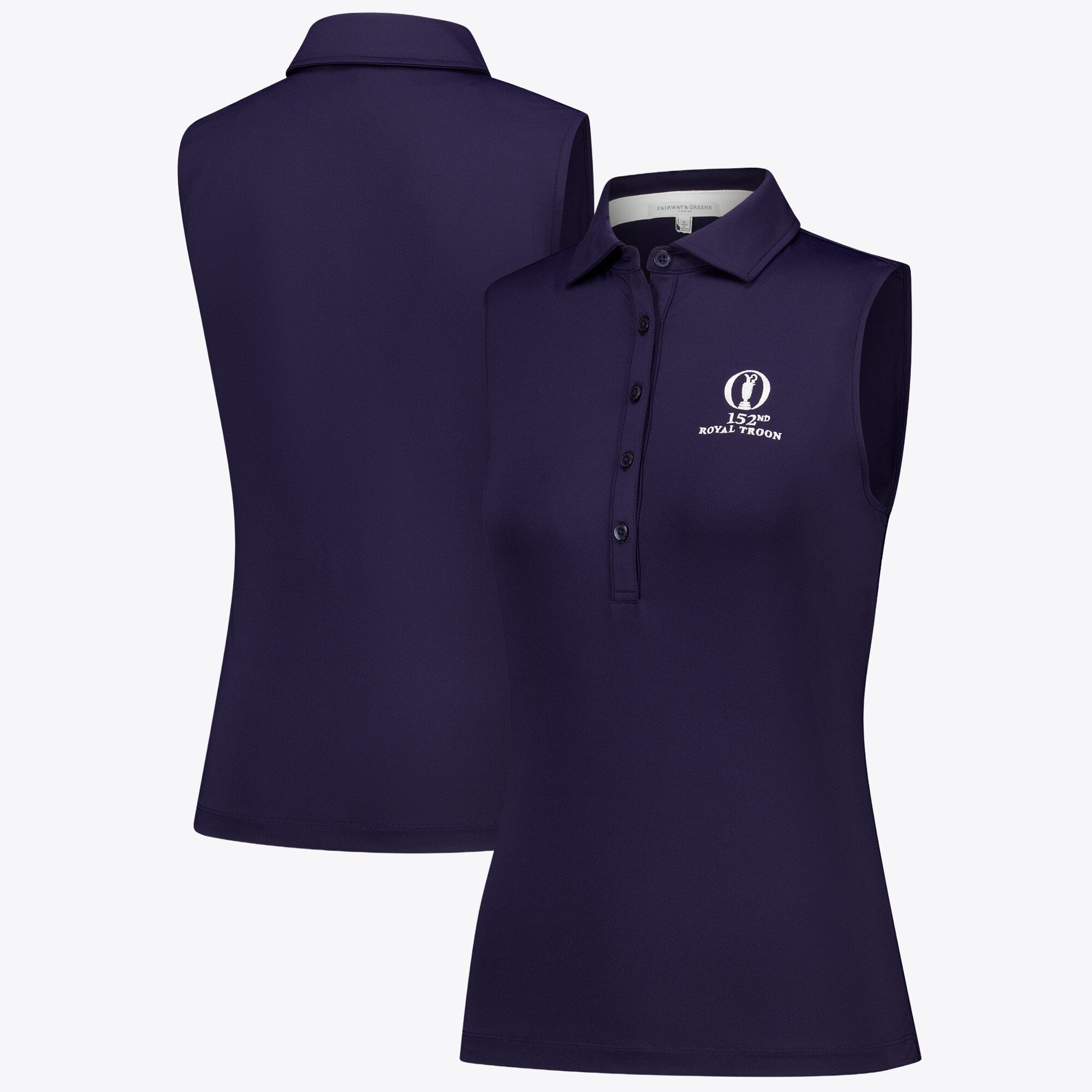 Polo senza maniche The 152nd Open Royal Troon Fairway & Greene Charlotte - Eclissi - Donna