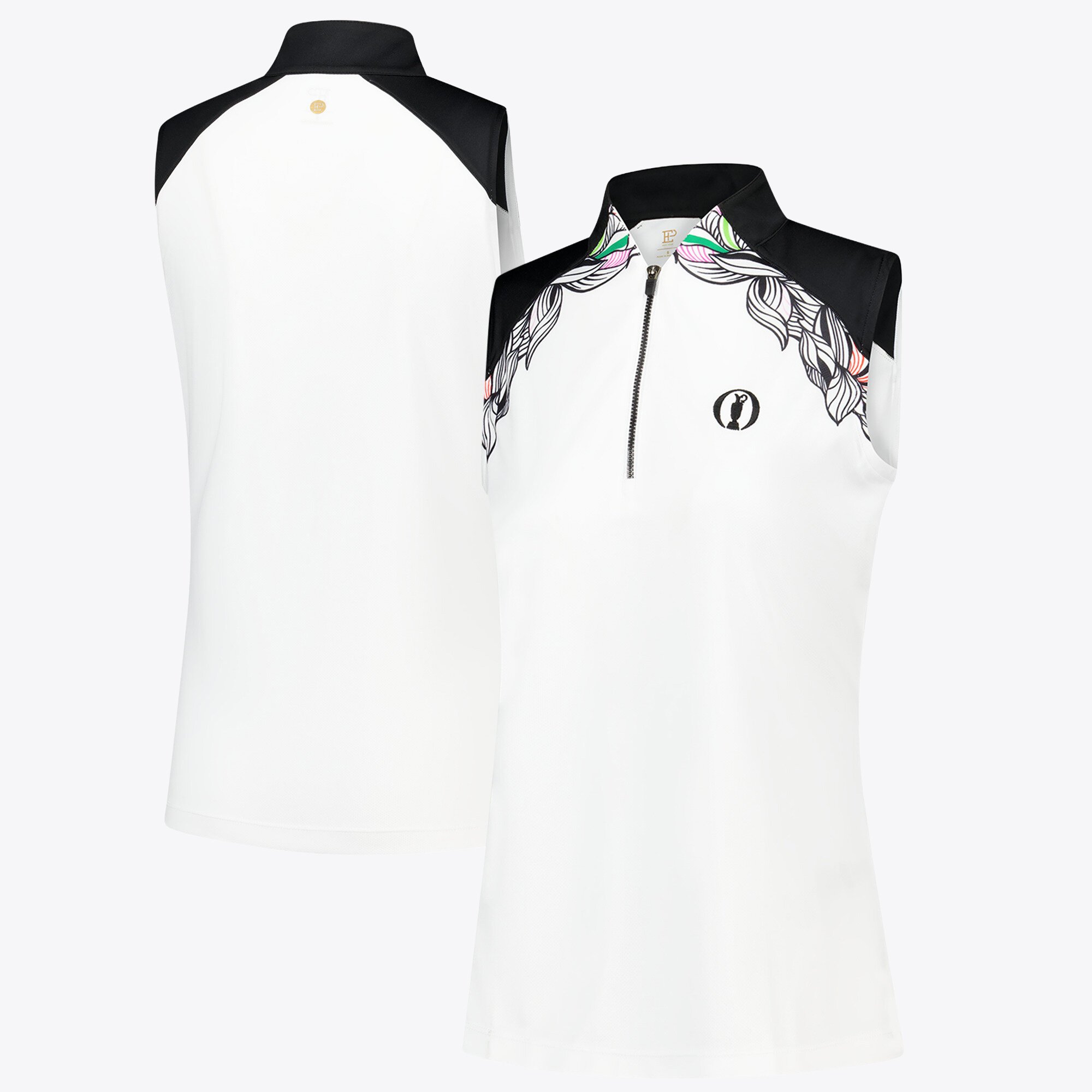 Polo a contrasto senza maniche The Open EP New York - Donna