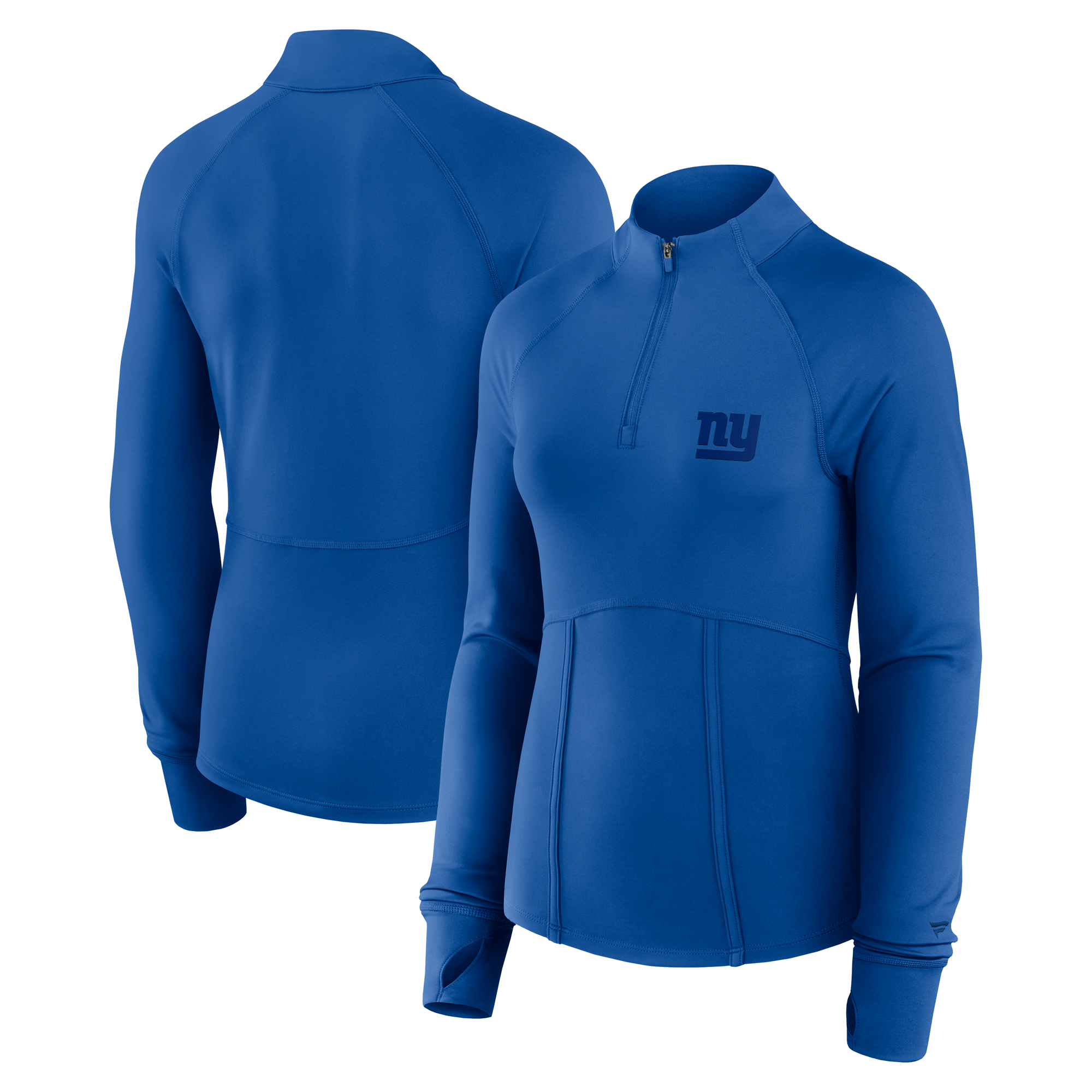 Women's Fanatics Royal New York Giants Elements Quarter-Zip Jacket