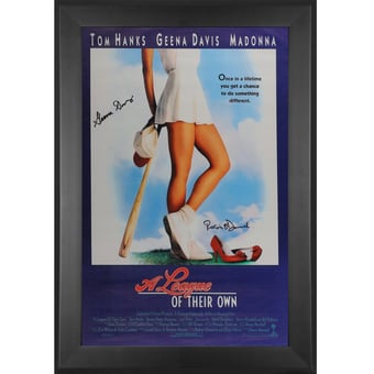 Geena Davis & Rosie O'Donnell A League Of Their Own Autographed Framed 12" x 18" Movie Poster