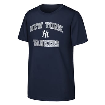 Youth Navy New York Yankees Heart & Soul T-Shirt
