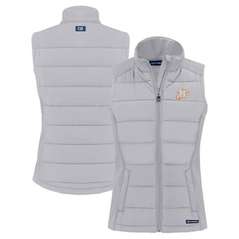 Women's Cutter & Buck  Gray Houston Astros City Connect Evoke Hybrid Eco Softshell Recycled Full-Zip Vest