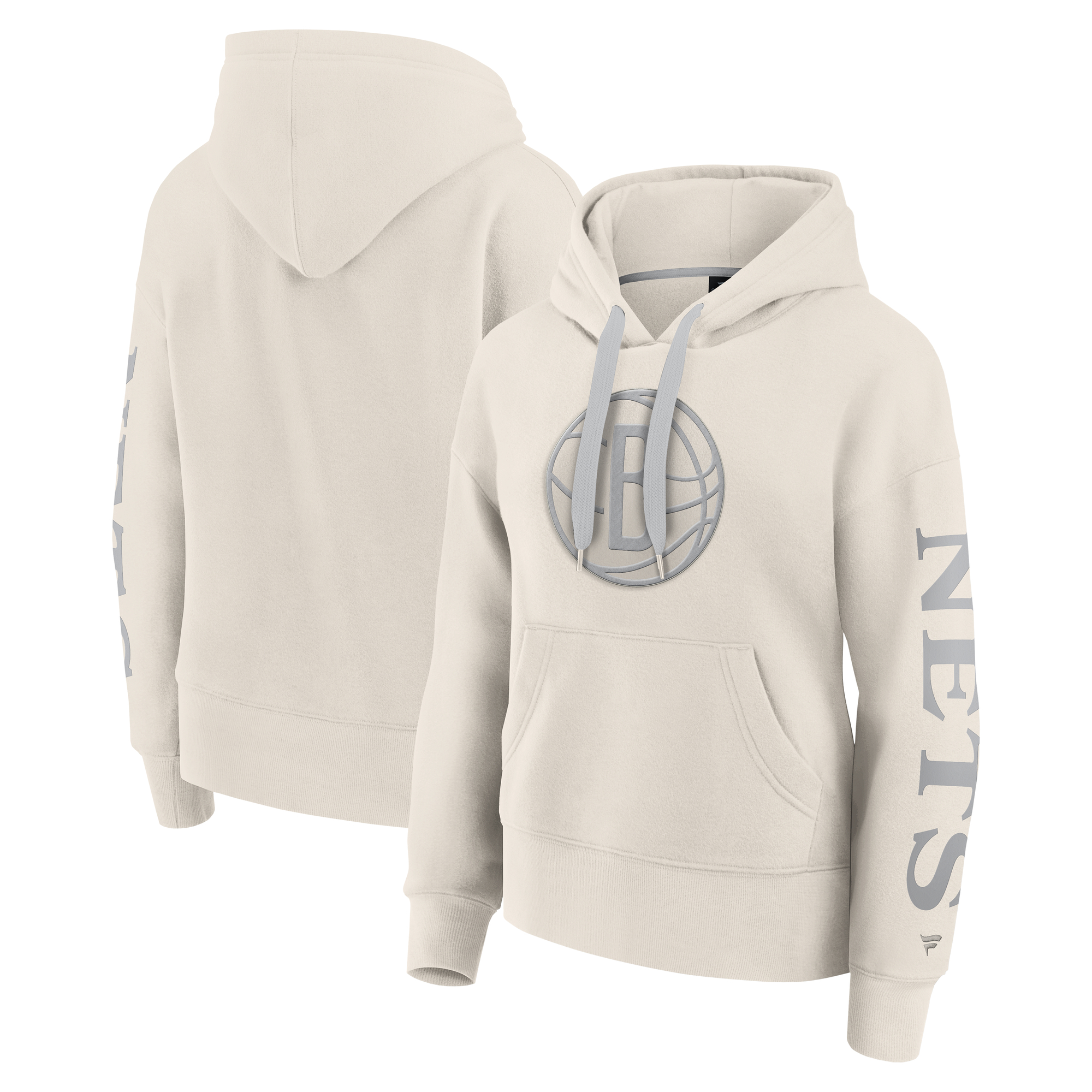 Women’s Fanatics Cream Brooklyn Nets Elements Next Pullover Hoodie Women’s Fanatics Cream Brooklyn Nets Elements Next Pullover Hoodie