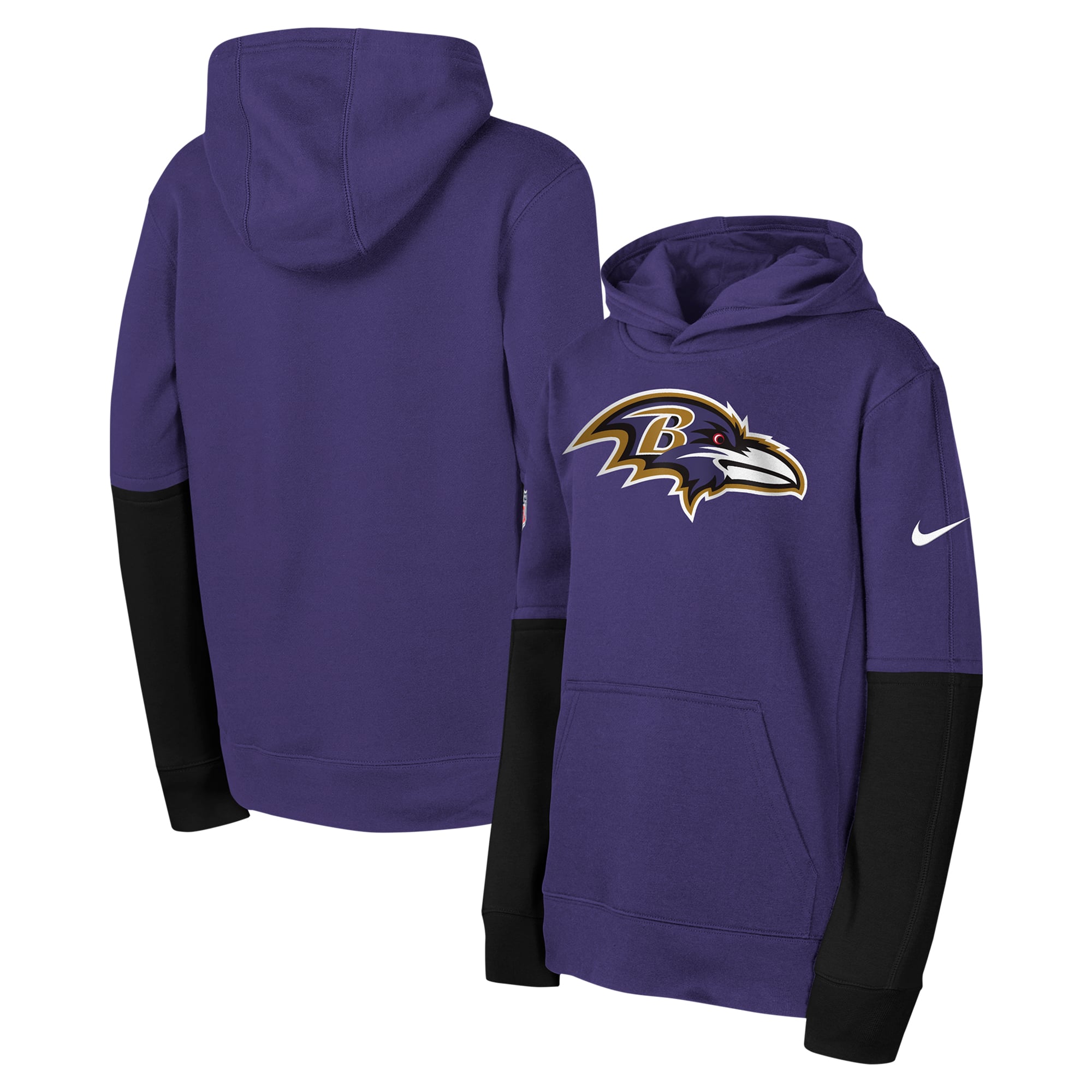 Sweat à capuche Nike Team Issue des Ravens de Baltimore - Jeunes