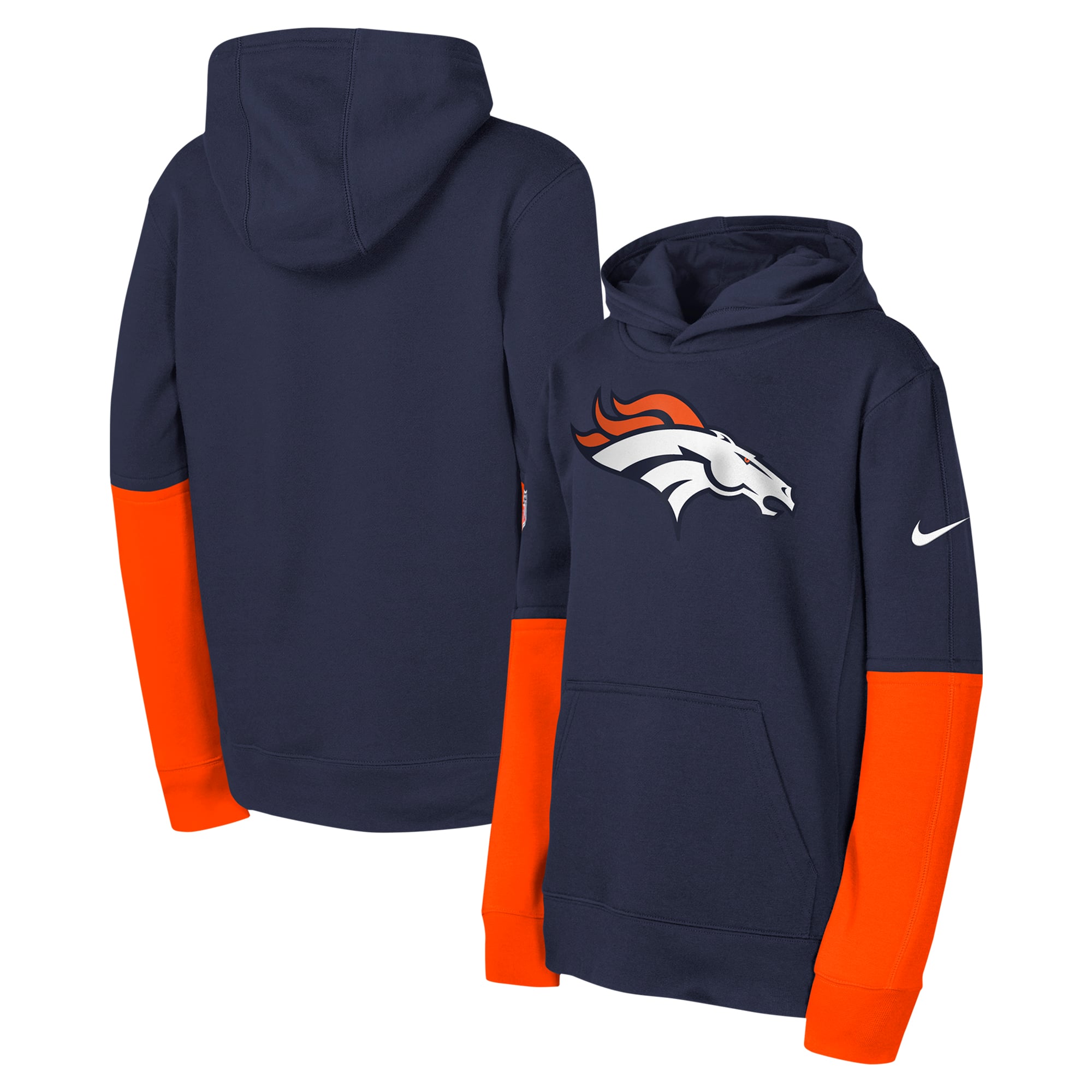 Sweat à capuche Nike Team Issue des Denver Broncos - Jeunes