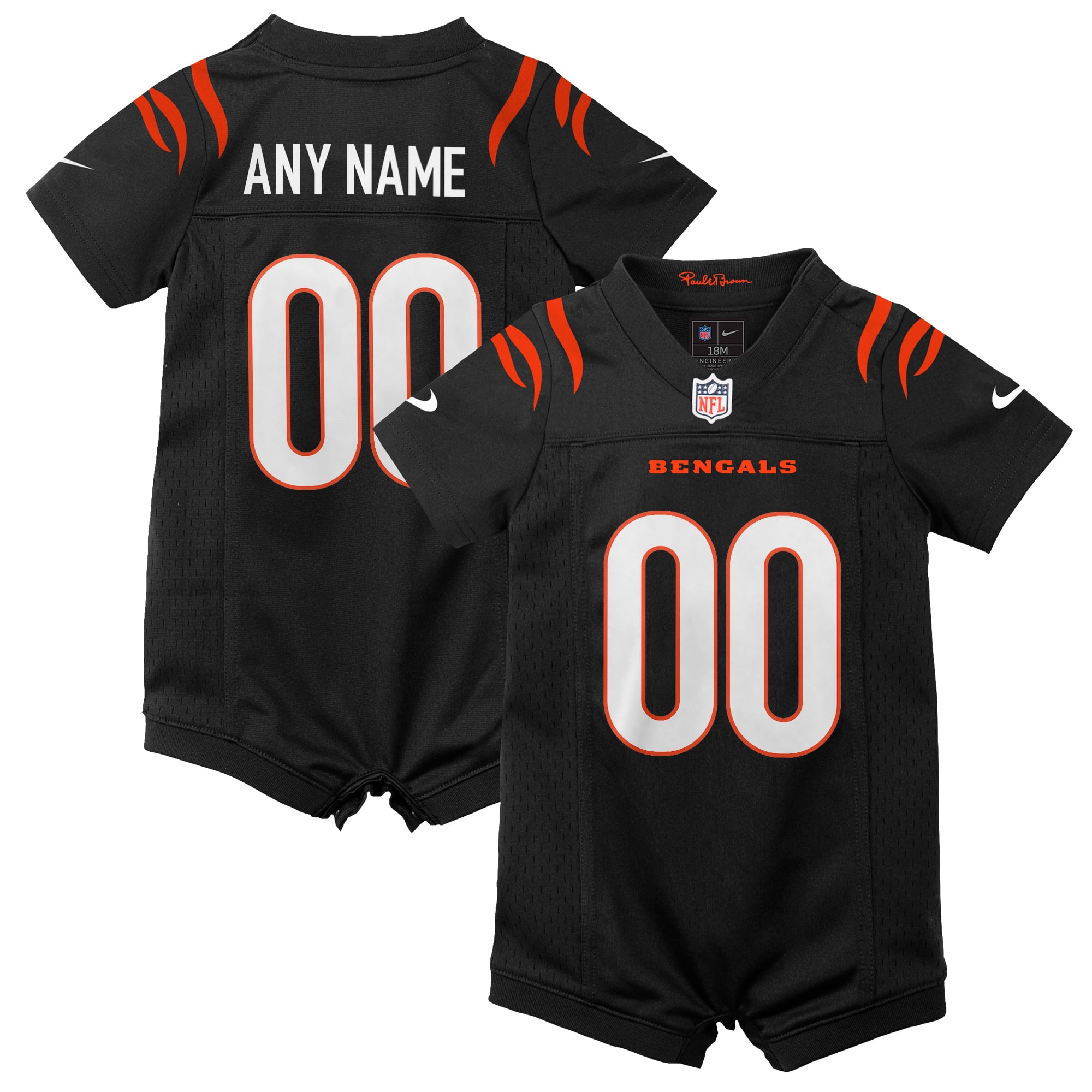 Cincinnati Bengals Home Game Jersey Pagliaccetto da neonato