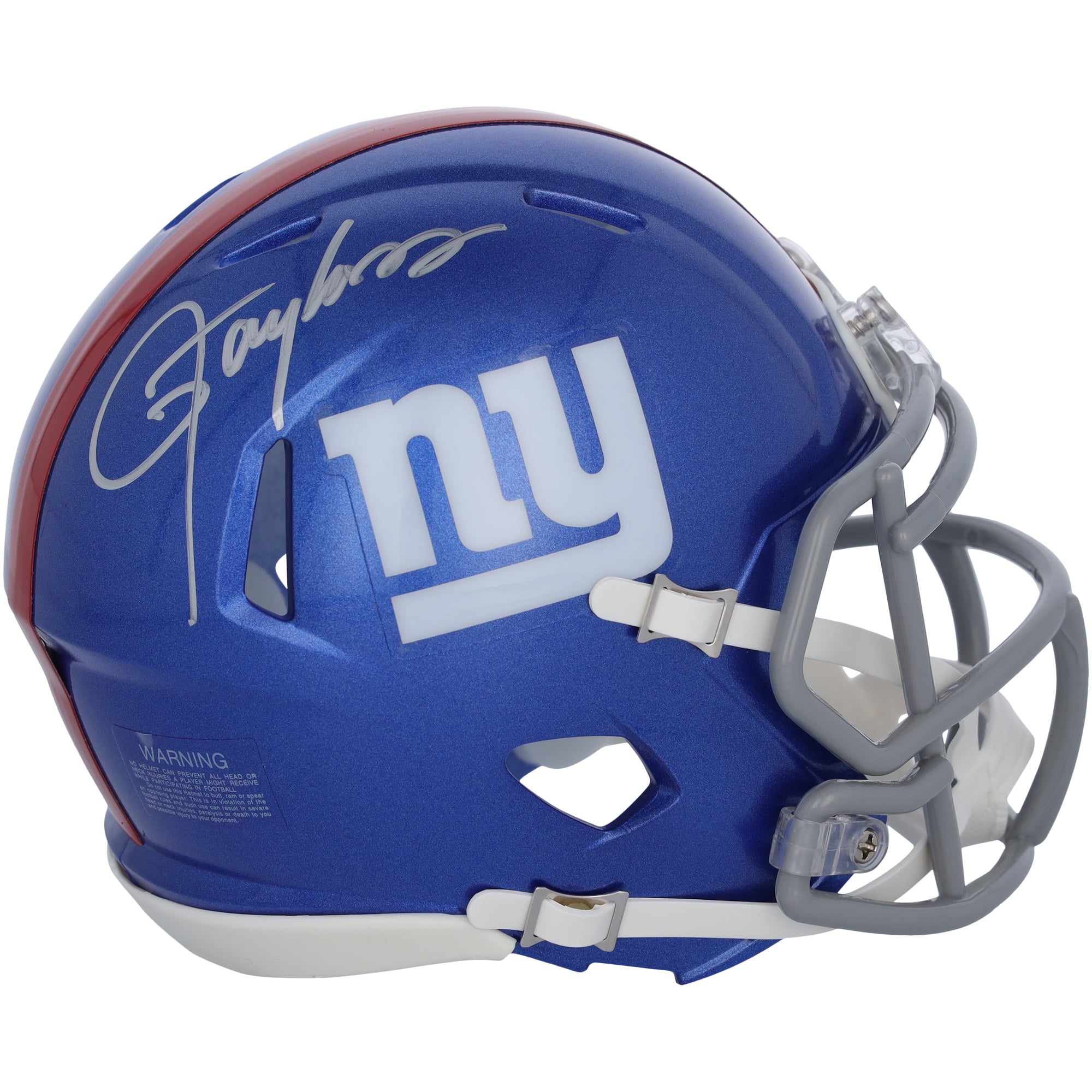 Lawrence Taylor New York Giants Autographed Riddell Speed Mini Helmet