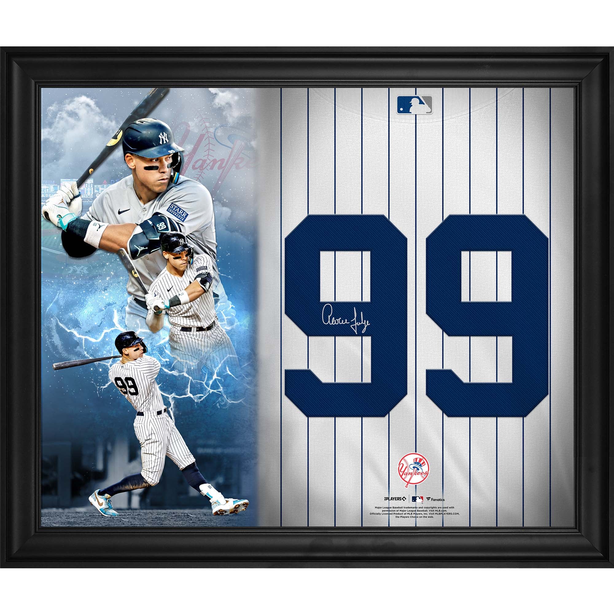 Aaron Judge New York Yankees Autographed Framed 20" x 24" Jersey Number Collage