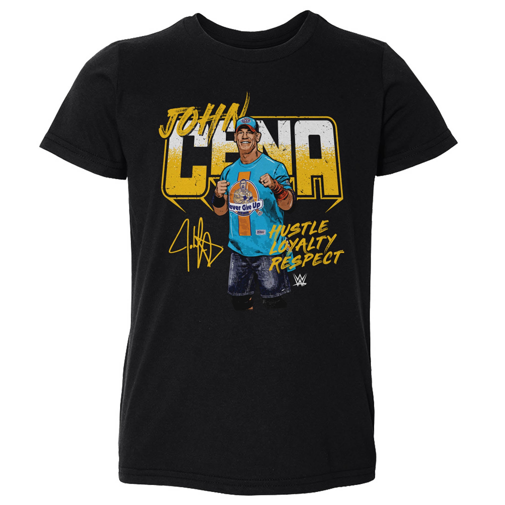 Toddler 500 Level  Black John Cena Hustle, Loyalty Respect Marker T-Shirt