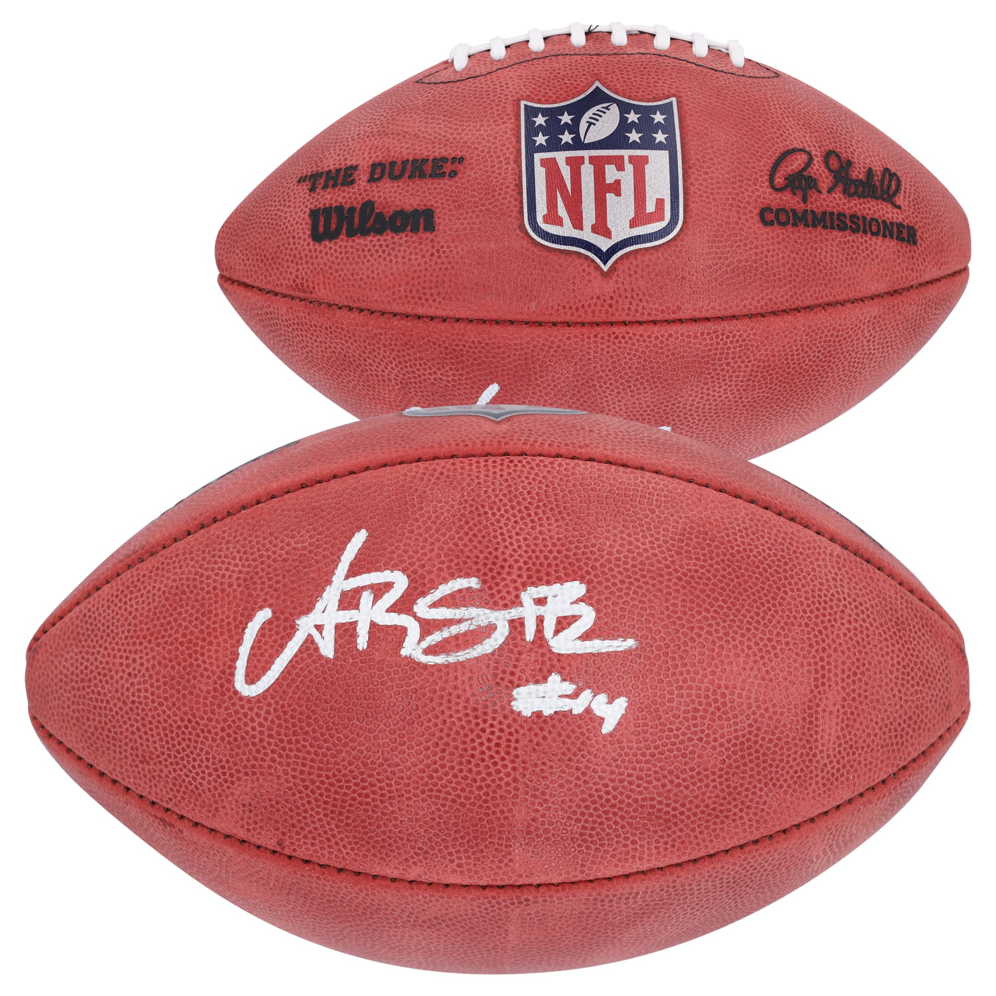 Amon-Ra St. Brown Detroit Lions Autographed Duke Full Color Football