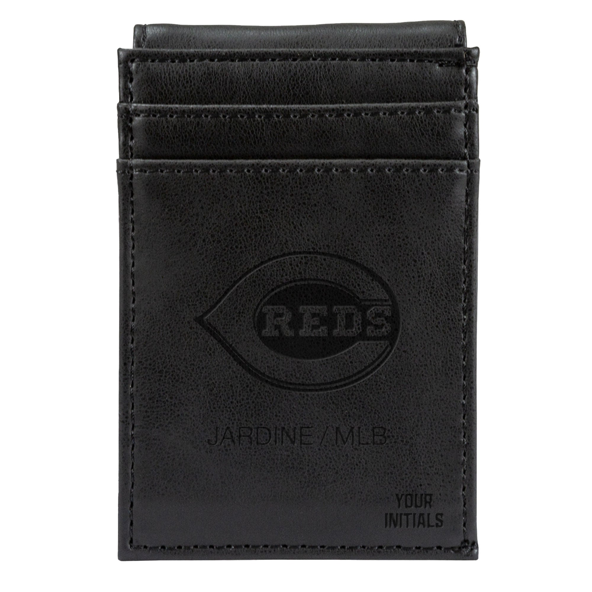 Cincinnati Reds Personalized Front Pocket Wallet