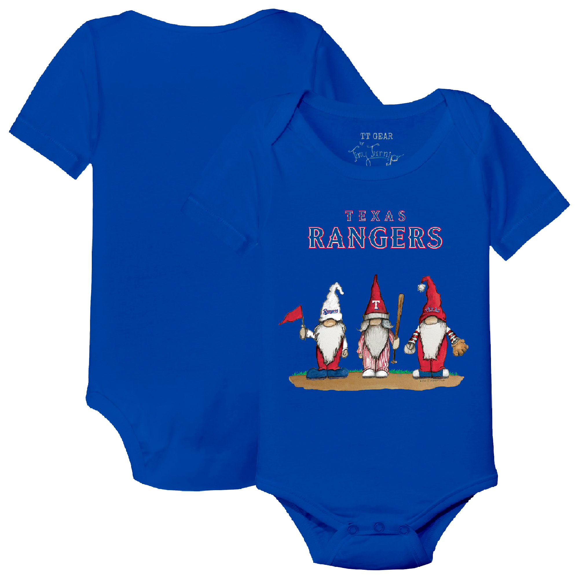 Infant Tiny Turnip Royal Texas Rangers Gnomes Bodysuit