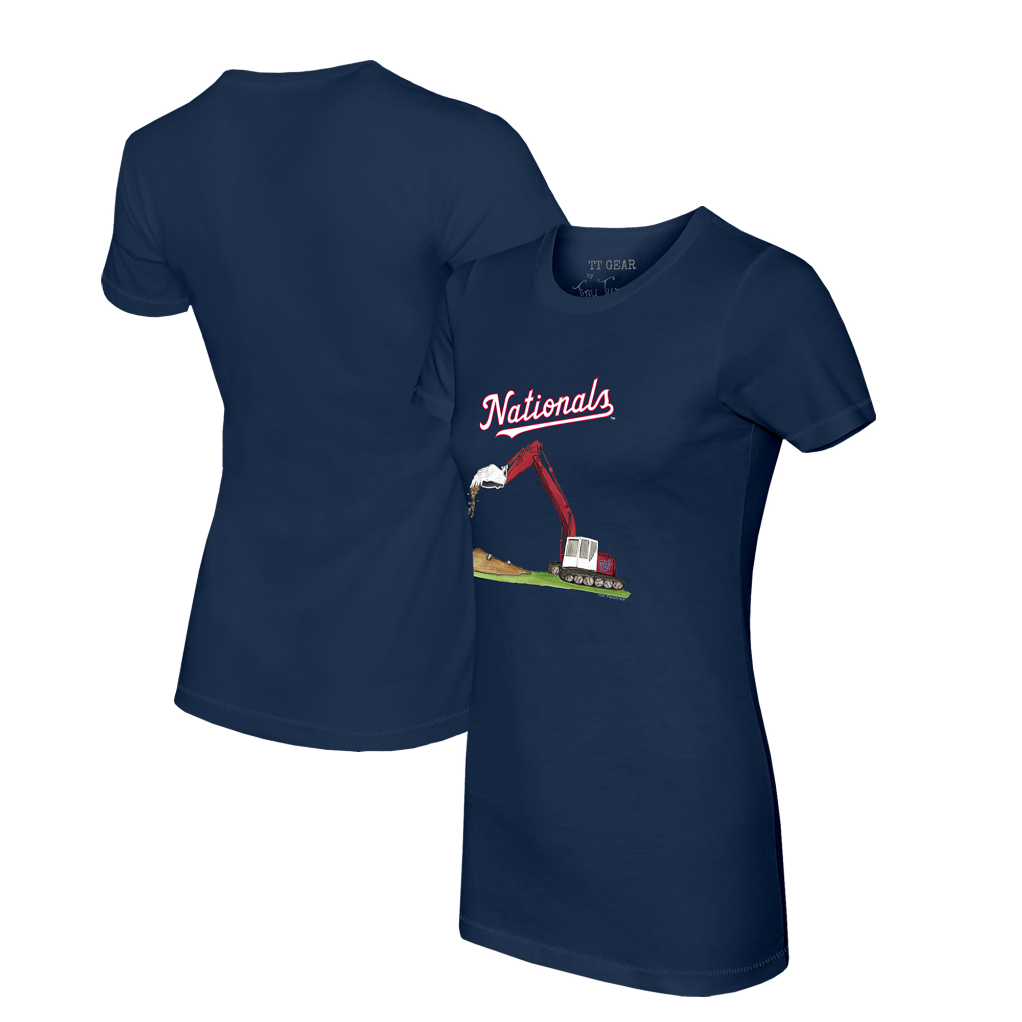 Women’s Tiny Turnip Navy Washington Nationals Excavator T-Shirt Women’s Tiny Turnip Navy Washington Nationals Excavator T-Shirt