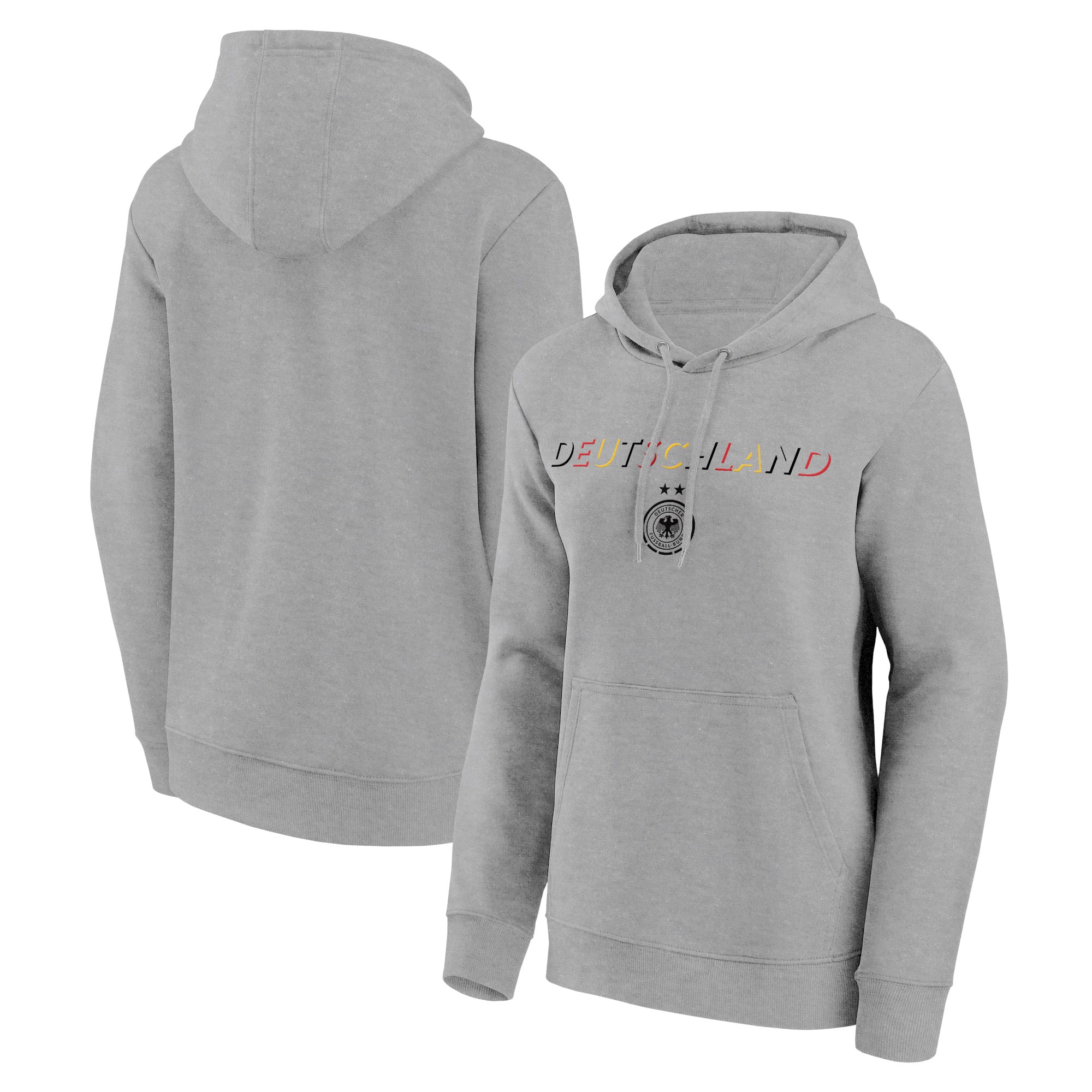 Sudadera con capucha DFB Essentials - Gris deportivo jaspeado - Mujer